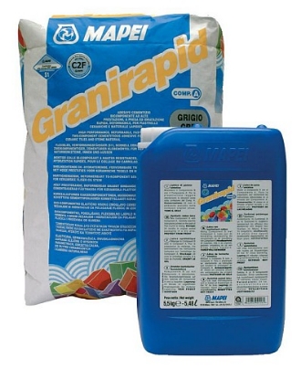 Poza cu Adeziv piatra naturala Mapei GraniRapid gri 30,5kg